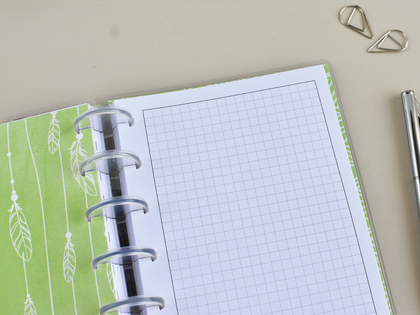 Discbound Notebook - Lined, Dotted, Grided Pages (HP Mini Size)