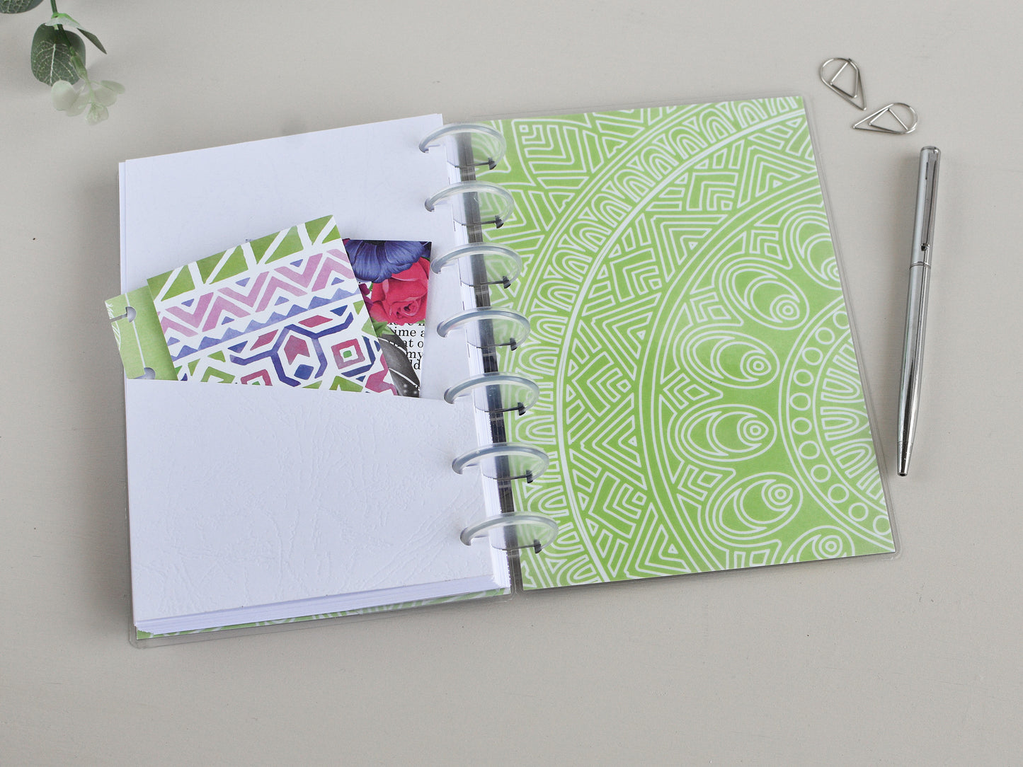 Discbound Notebook - Lined, Dotted, Grided Pages (HP Mini Size)