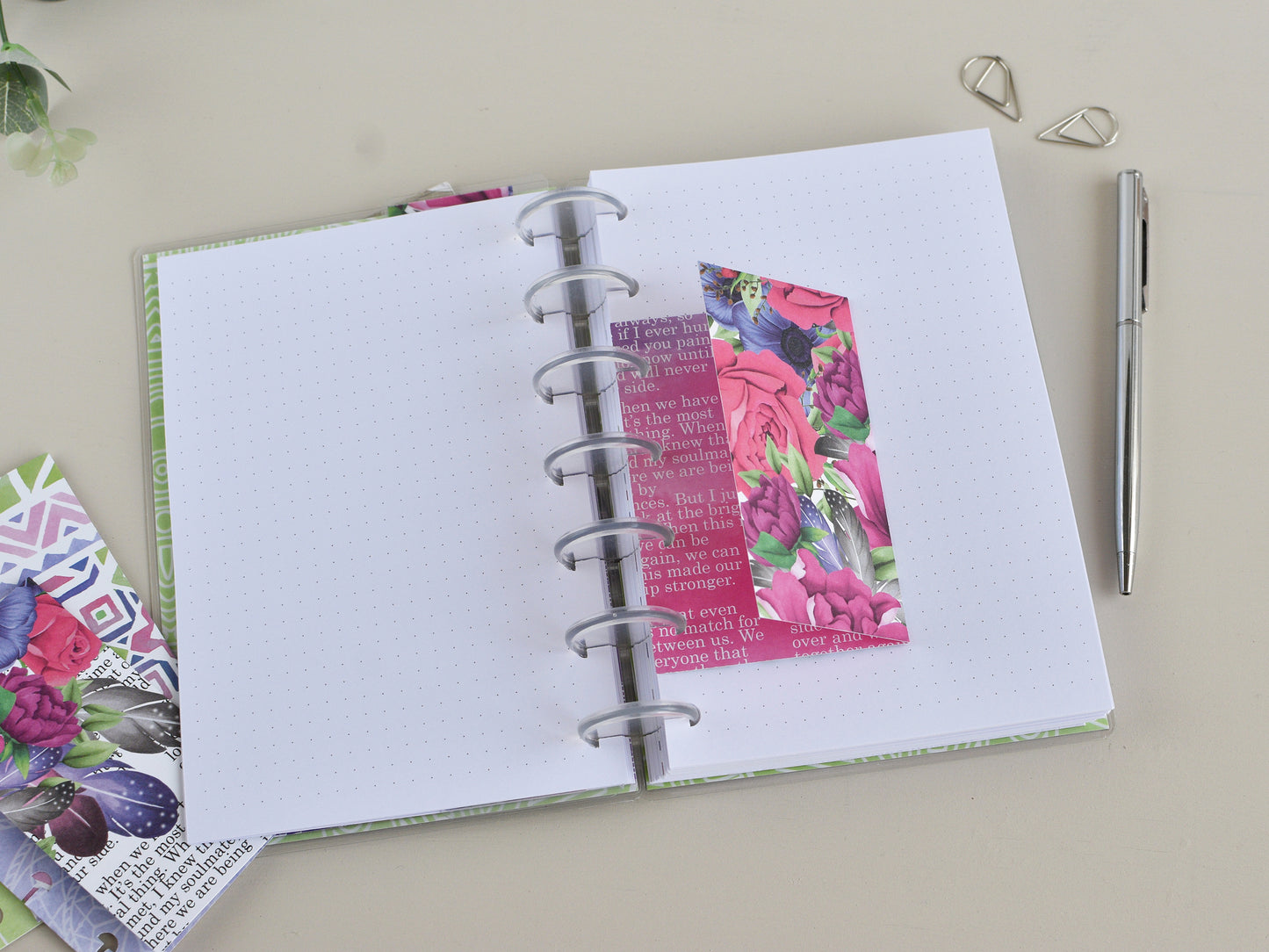 Discbound Notebook - Lined, Dotted, Grided Pages (HP Mini Size)