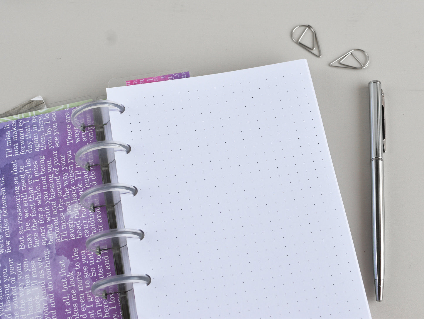 Discbound Notebook - Lined, Dotted, Grided Pages (HP Mini Size)