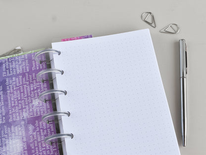 Discbound Notebook - Lined, Dotted, Grided Pages (HP Mini Size)
