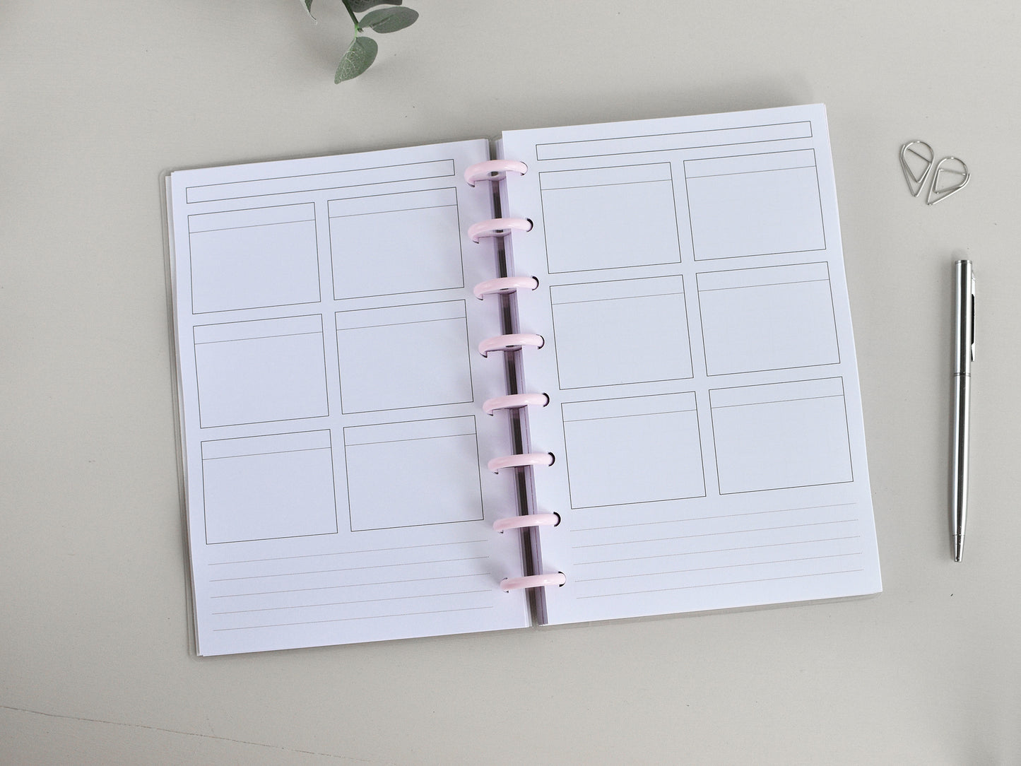 Discbound  Planner Notebook - Agenda Monthly Weekly (A5)