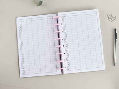 Discbound  Planner Notebook - Monthly Weekly (A5)