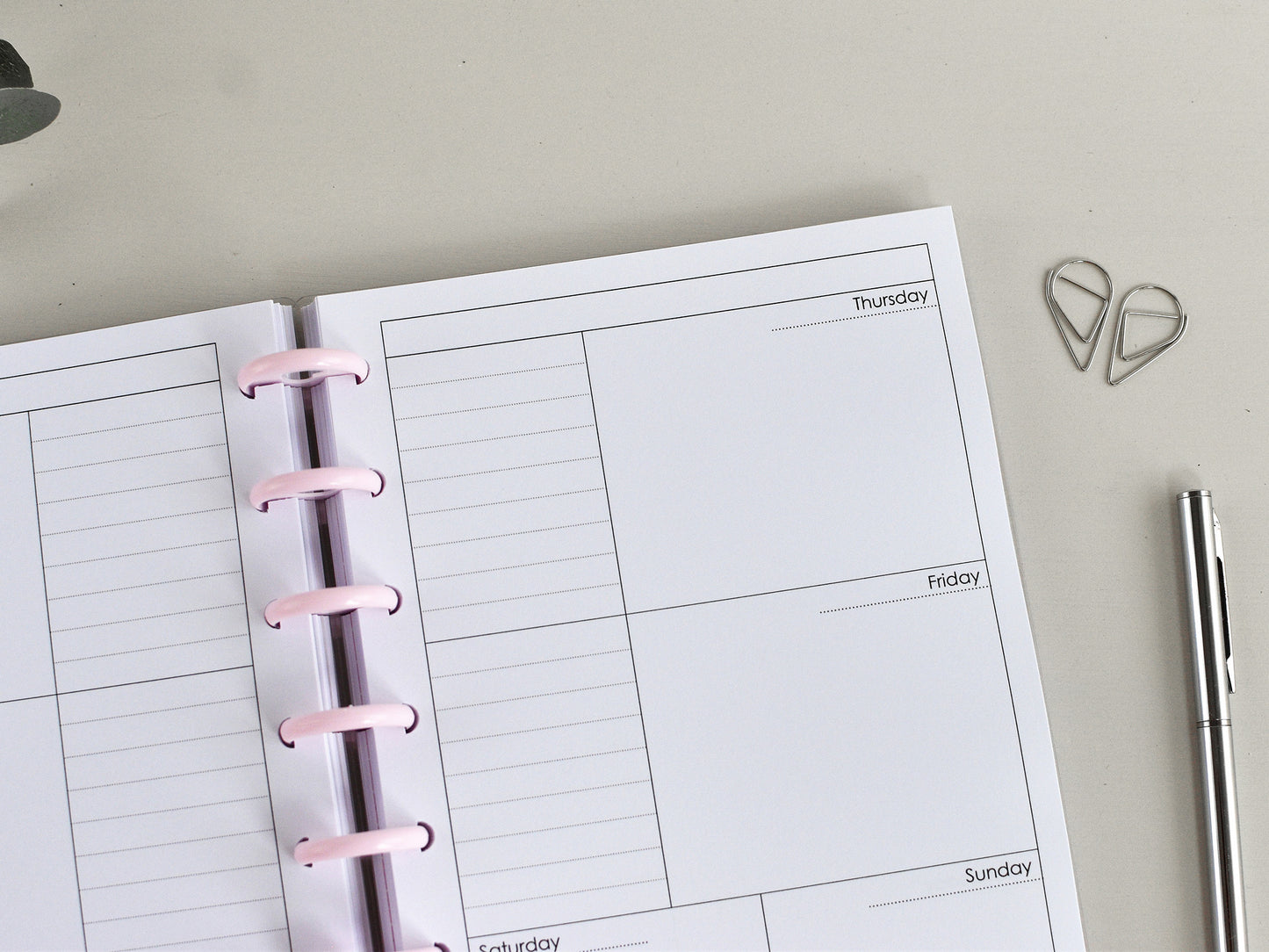 Discbound  Planner Notebook - Monthly Weekly (A5)