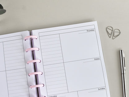 Discbound  Planner Notebook - Monthly Weekly (A5)