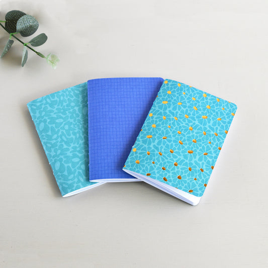 Set of 3 Notebook Inserts: Dots, Gride, Lines (Passport Size)