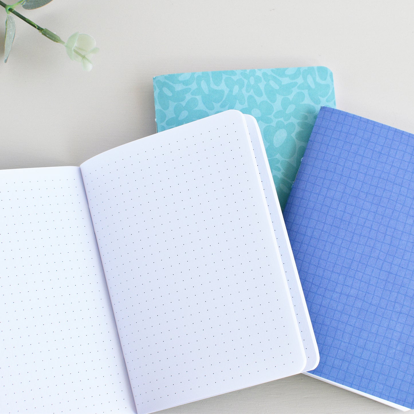 Set of 3 Notebook Inserts: Dots, Gride, Lines (Passport Size)