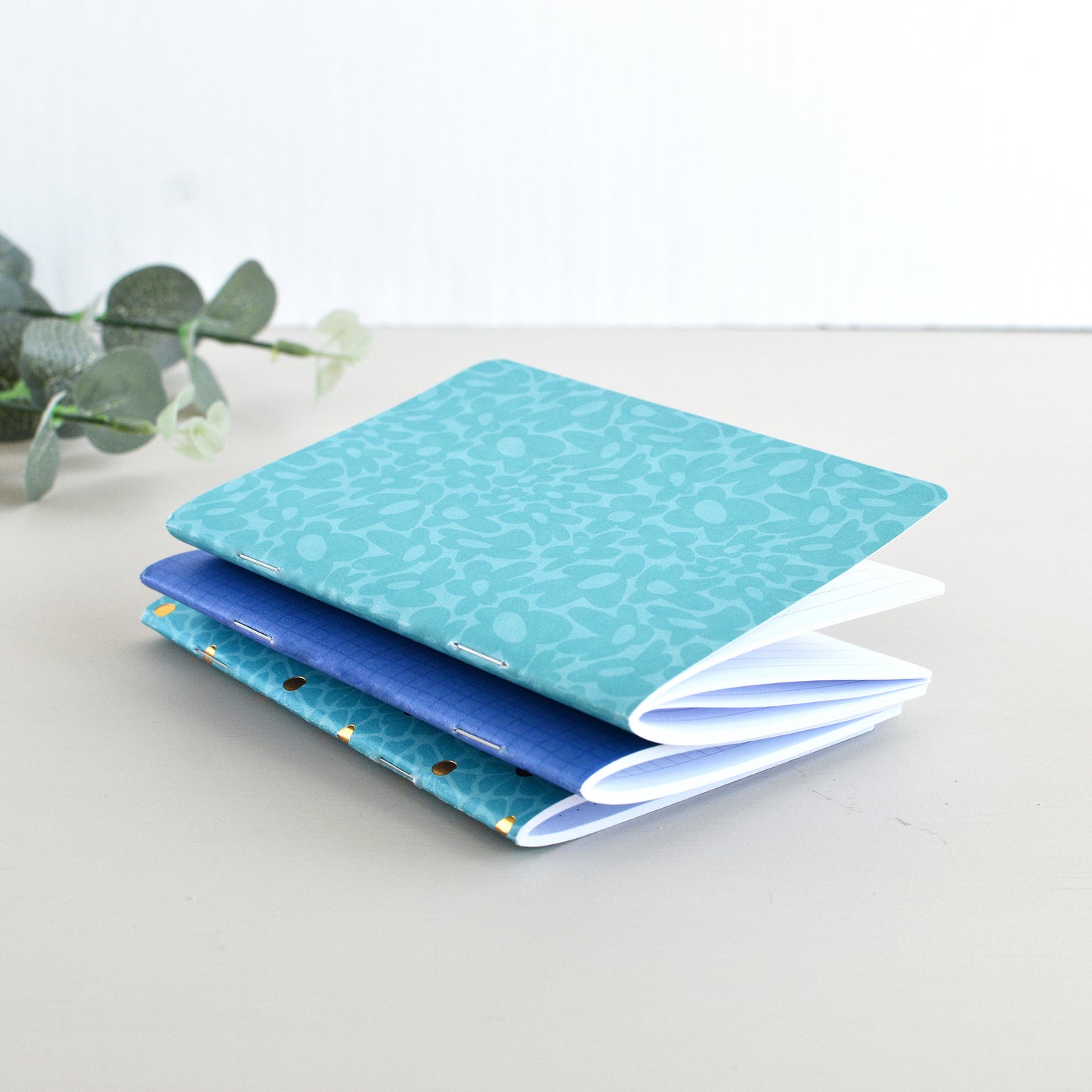 Set of 3 Notebook Inserts: Dots, Gride, Lines (Passport Size)