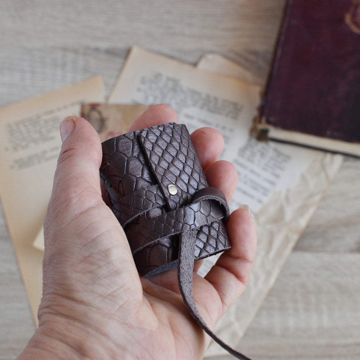 Small Leather Journal Softbook - Tiny notebook