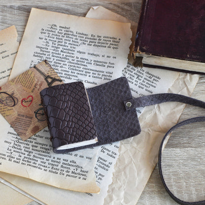 Small Leather Journal Softbook - Tiny notebook