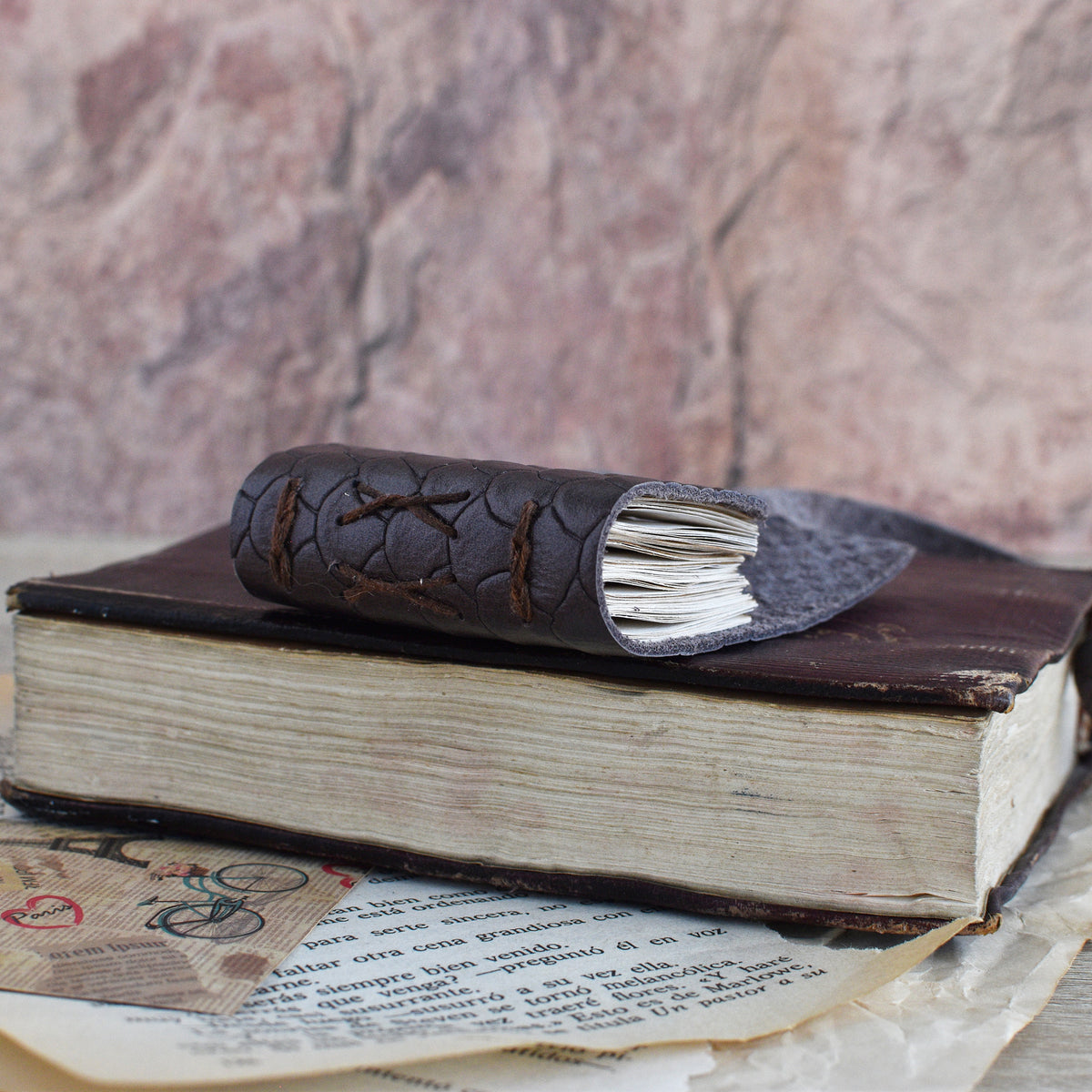 Small Leather Journal Softbook - Tiny notebook