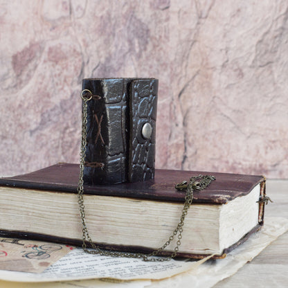 Small Leather Journal Softbook - Tiny notebook, Dark Brown