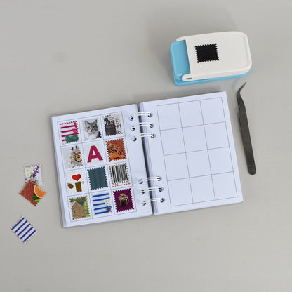 Stamp Punch Notebook - "A scrap a day" Junk Journal for Cut-Outs