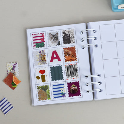 Stamp Punch Notebook - "A scrap a day" Junk Journal for Cut-Outs