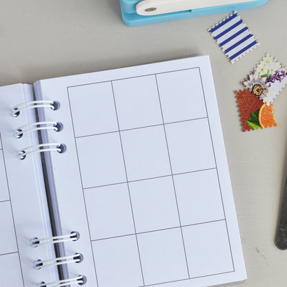 Stamp Punch Notebook - "A scrap a day" Junk Journal for Cut-Outs