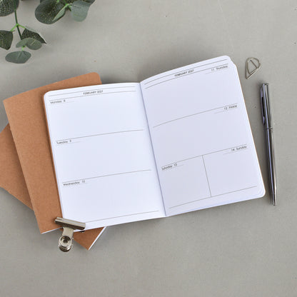 Traveler's Notebook Inserts Monthly and Weekly (A6 Size) / TN-A6-01