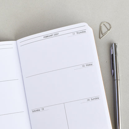 Traveler's Notebook Inserts Monthly and Weekly (A6 Size) / TN-A6-01