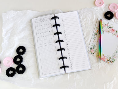 HP skinny mini agenda dated Monthly
