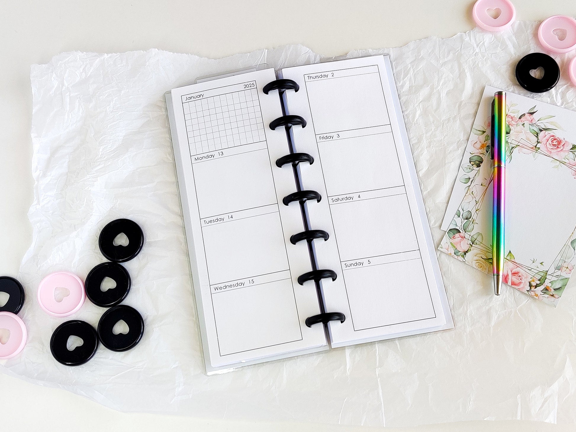 weekly pages for skinny mini 