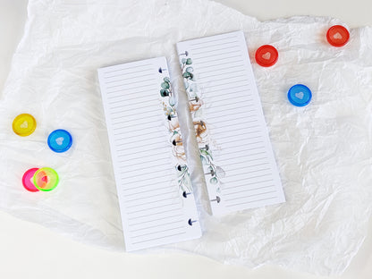 Monthly And Weekly Inserts - Disc Planner Refill (HP Skinny Mini Size)