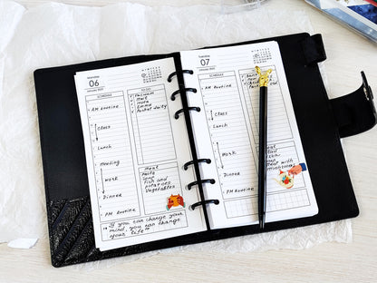 Daily Planner Inserts - Refill for Ring Notebook (Personal size) / P31