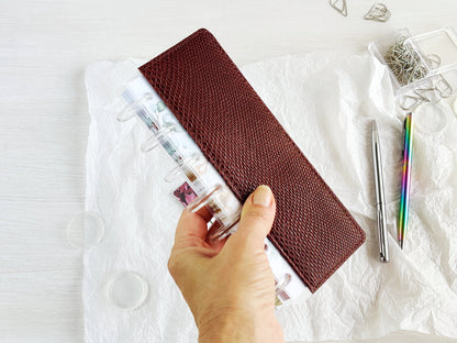 Disc-Bound Planner Notebook - Faux Leather Cover (HP Skinny Mini Size )
