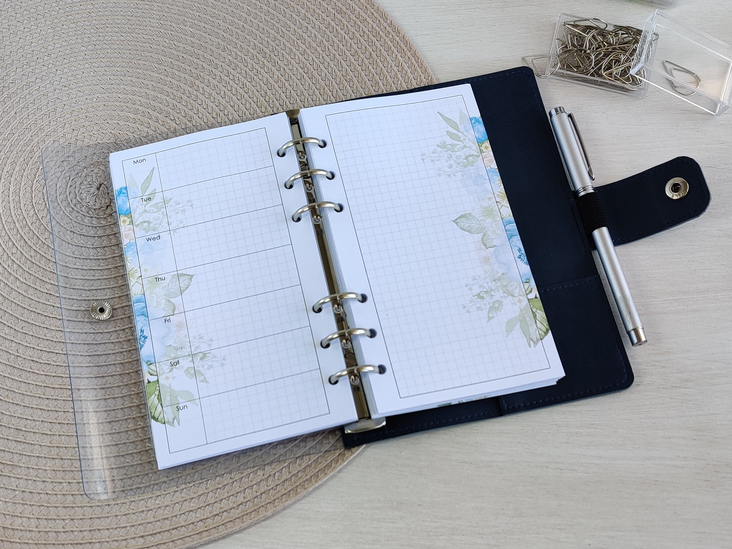 Ring Planner Inserts - Monthly, Weekly Refill (Personal Size) / P-09