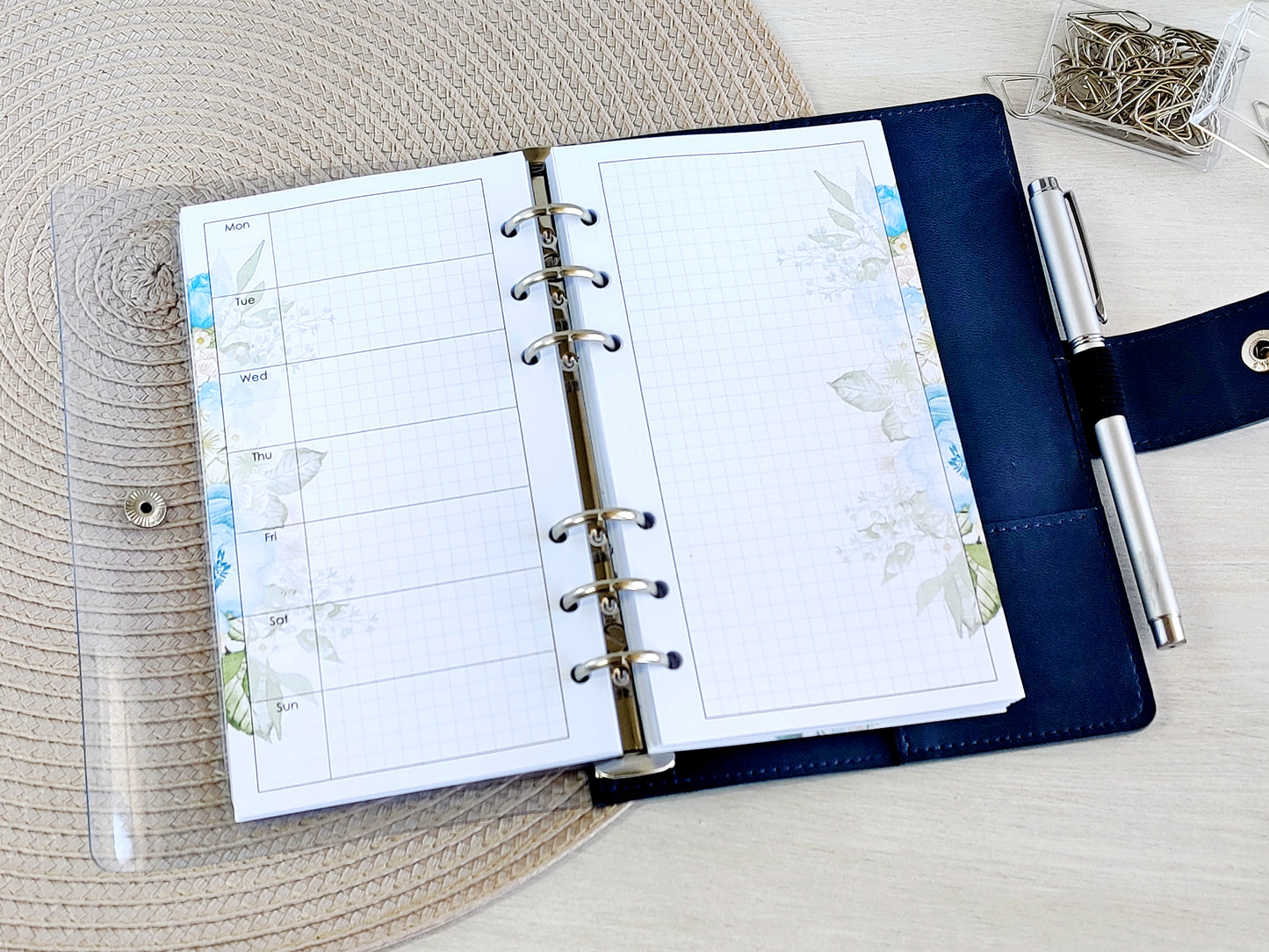 Ring Planner Inserts - Monthly, Weekly Refill (Personal Size) / P-09