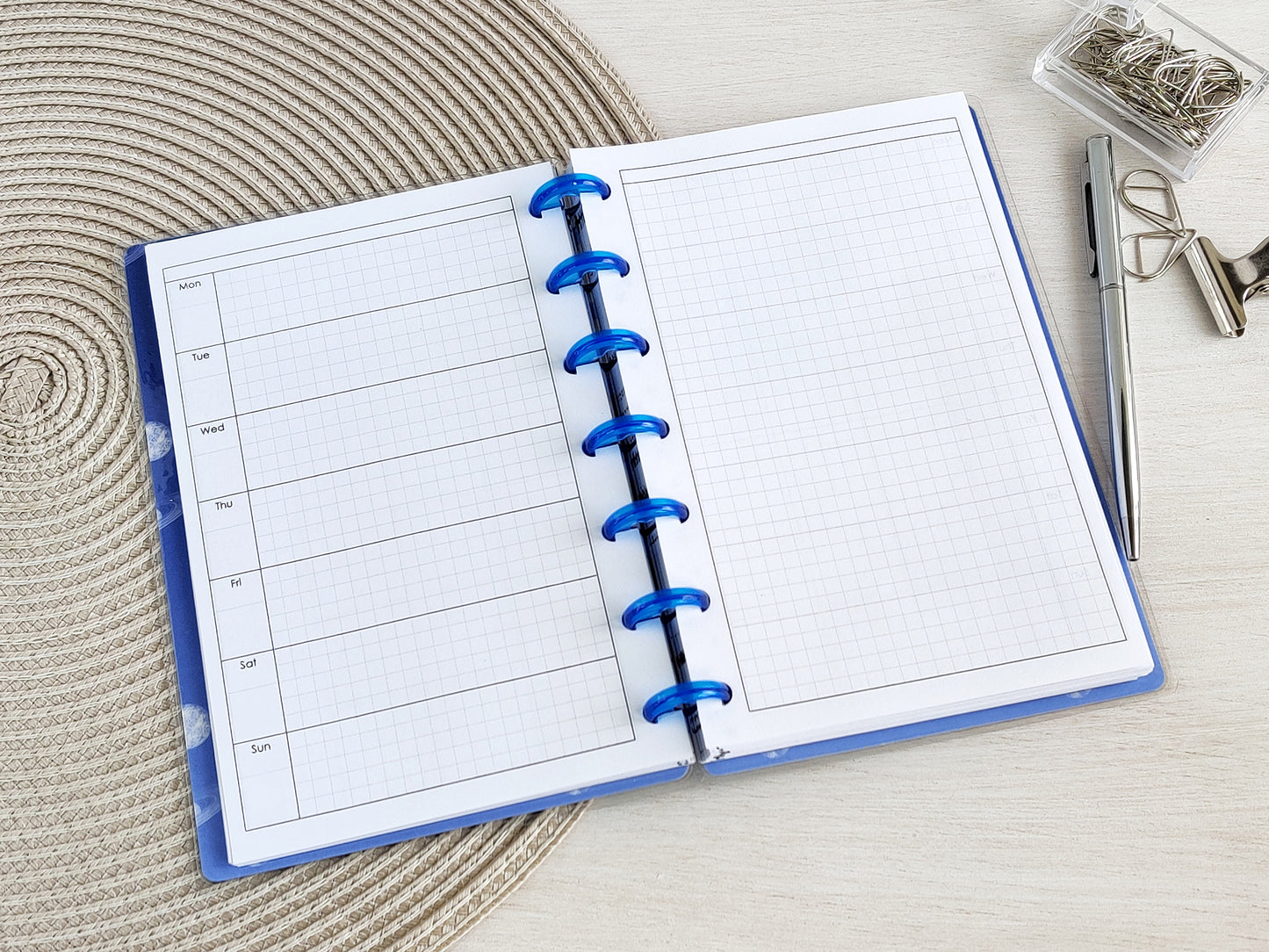 Weekly inserts HP mini Hobonichi style