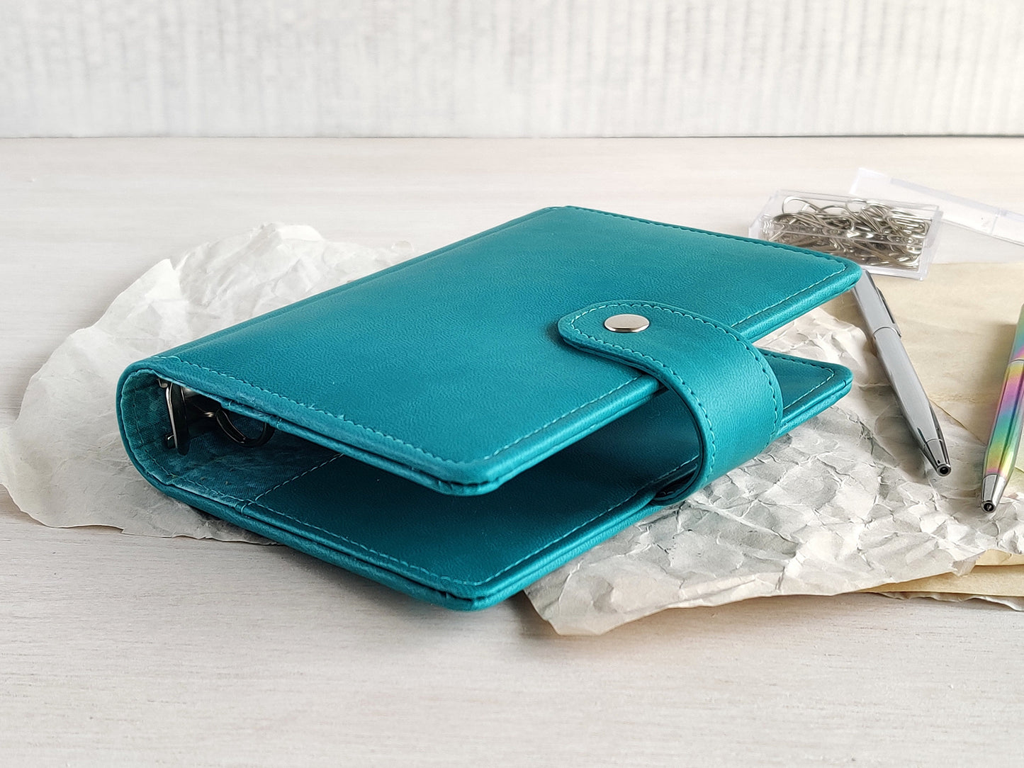Pocket Ring Notebook Cover - Binder Organizer (Pocket size)