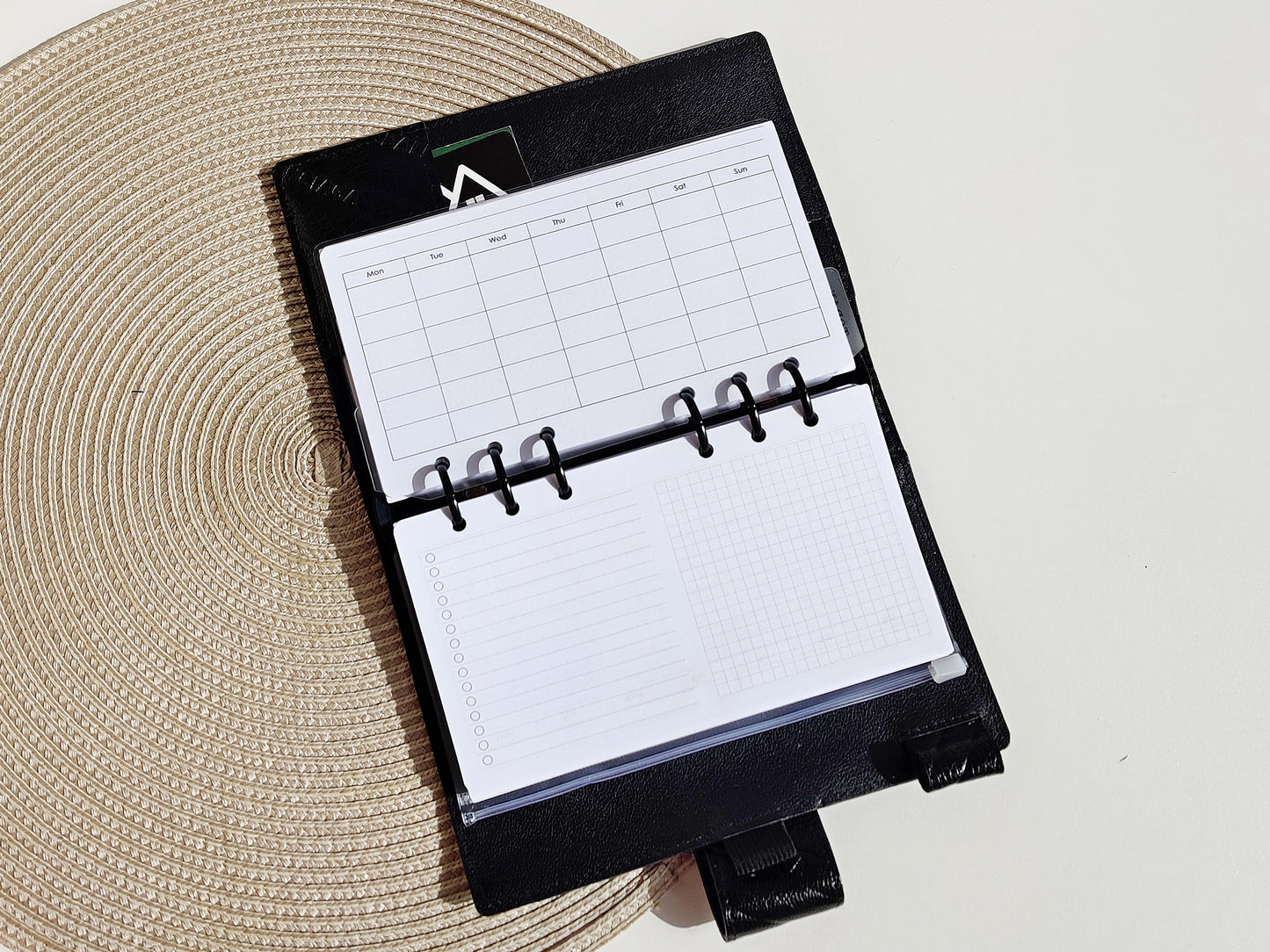 Printable Horizontal Monthly Pages (Personal size) - Digital Inserts R-112