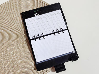 Printable Horizontal Monthly Pages (Personal size) - Digital Inserts R-112