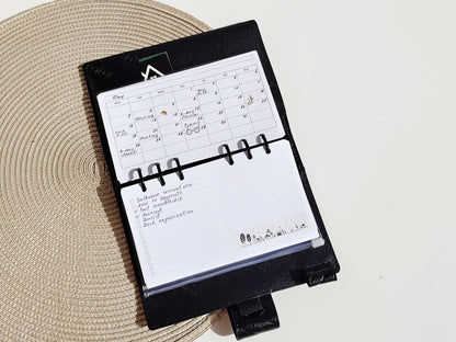 Printable Horizontal Monthly Pages (Personal size) - Digital Inserts R-112