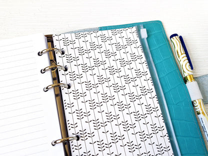 Leather Ring Planner - 6-ring Binder With Inserts (Personal size)