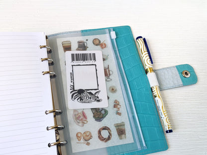 Leather Ring Planner - 6-ring Binder With Inserts (Personal size)