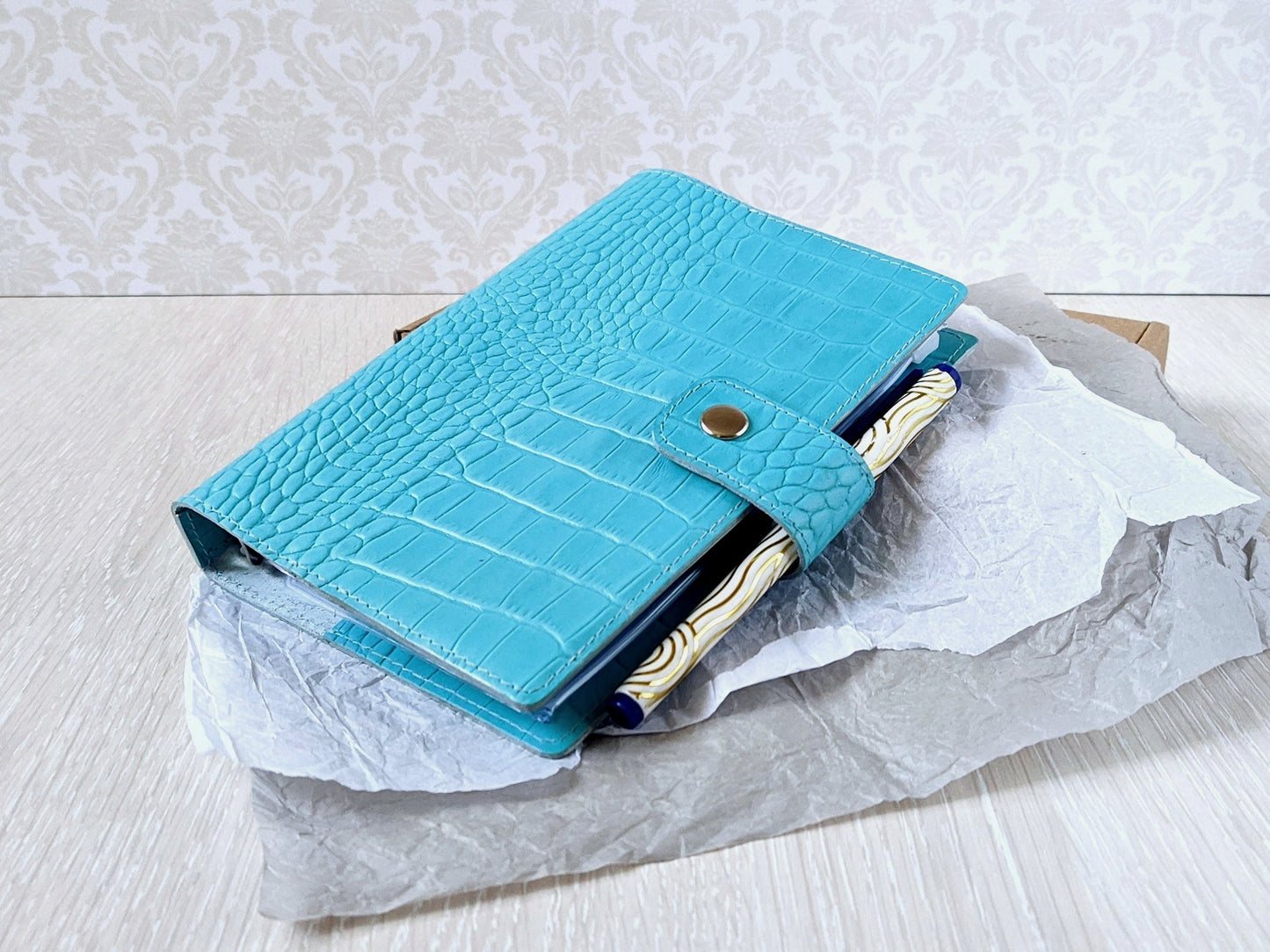 Leather Ring Planner - 6-ring Binder With Inserts (Personal size)