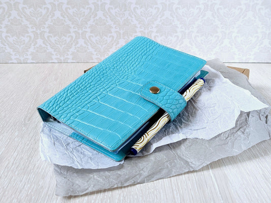 Leather Ring Planner - 6-ring Binder With Inserts (Personal size)