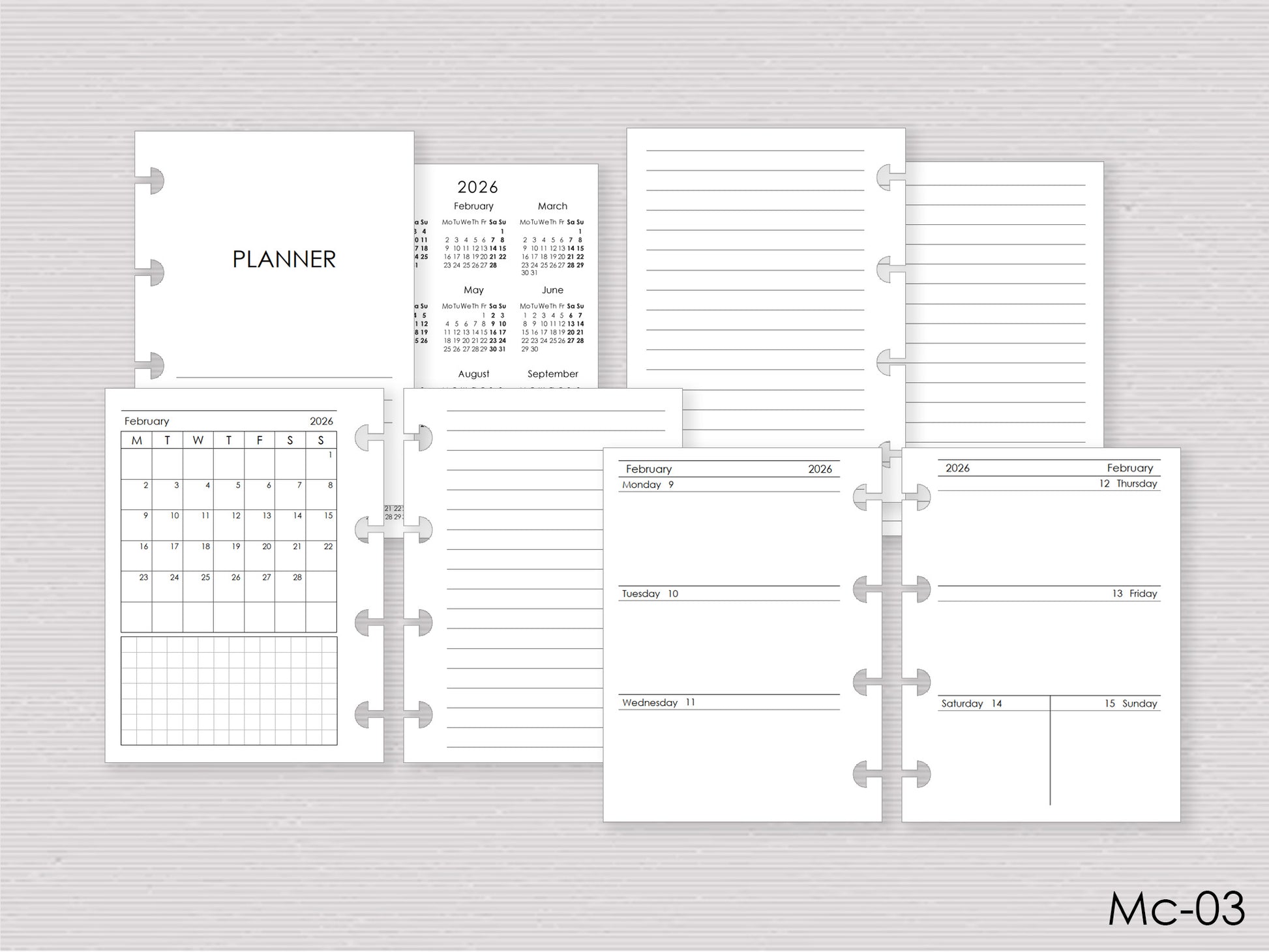 Set of pages for Happy lanner micro 