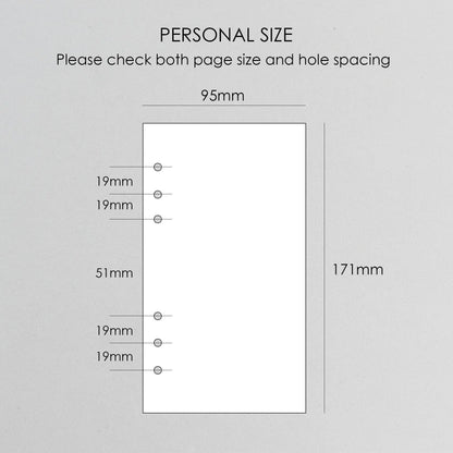Monthly Fold Out Inserts for Ring Planner (Personal Size) / P20