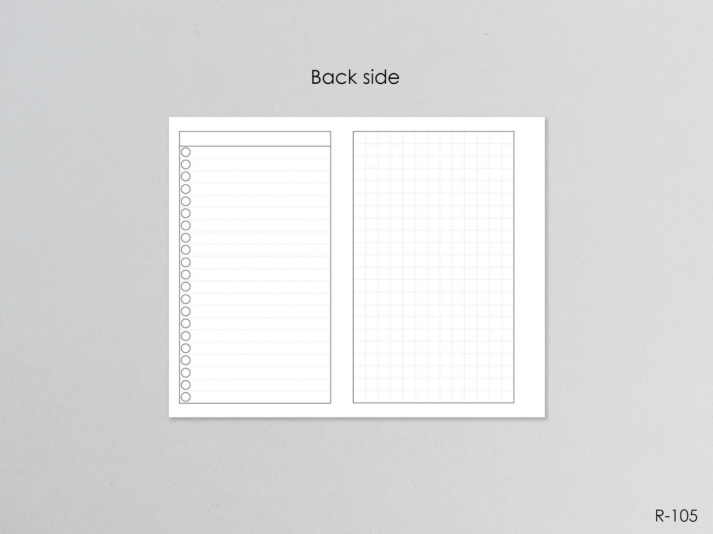 Printable Fold Out Monthly Pages (Pocket Size) - Digital Inserts R-105