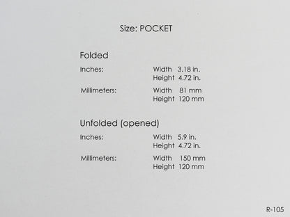 Printable Fold Out Monthly Pages (Pocket Size) - Digital Inserts R-105