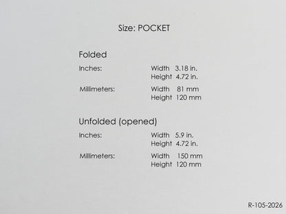 Printable 2026 Fold Out Monthly Pages (Pocket Size) - Digital Inserts R-105d