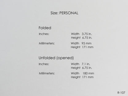 Printable Foldout Monthly Pages (Personal Size) - Digital Inserts R-107