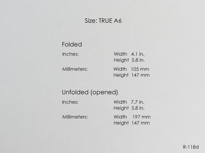 2026 Printable Foldout Monthly Pages (A6 Size) - Digital Inserts R-118d