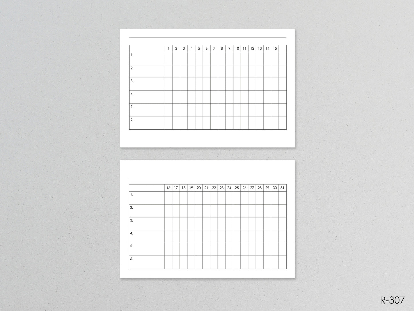 Printable Habit Tracker Pages (Pocket size) - Digital Inserts R-307