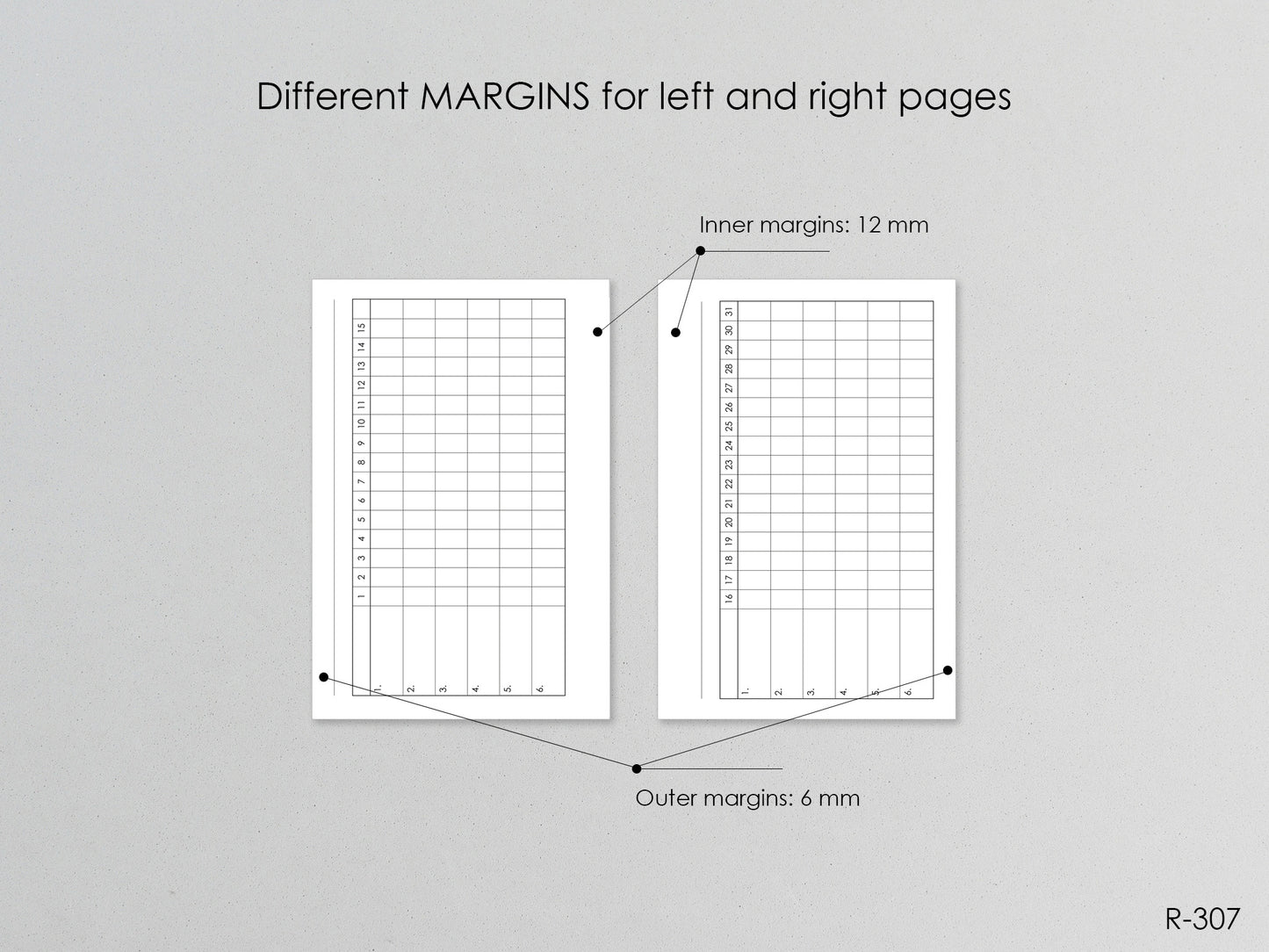 Printable Habit Tracker Pages (Pocket size) - Digital Inserts R-307