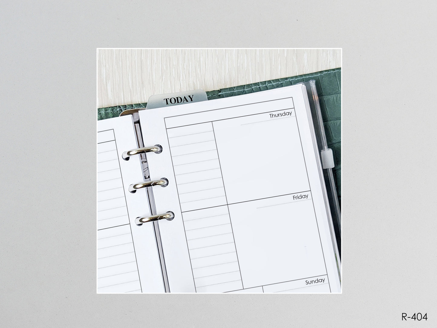 Printable Weekly Pages (Personal size) - Digital Inserts R-404