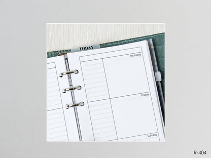 Printable Weekly Pages (Personal size) - Digital Inserts R-404