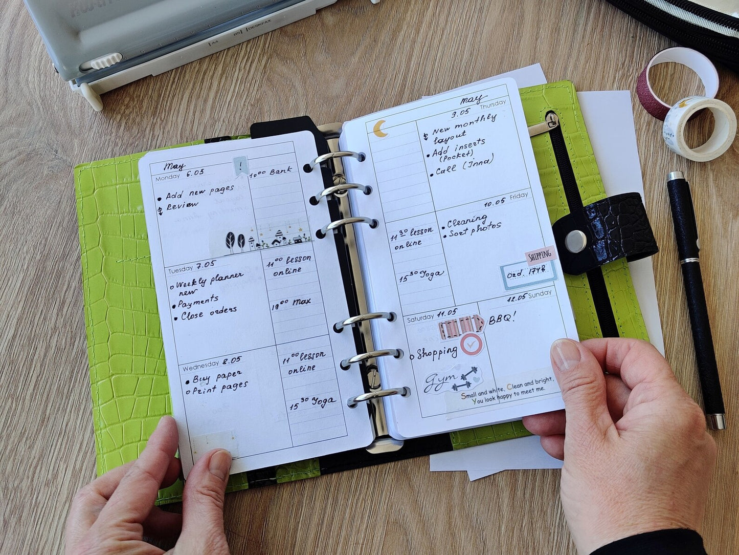 Printable Weekly Pages (Personal size) - Digital Inserts R-404