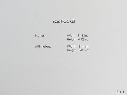 Printable Weekly Pages WO1P (Pocket Size) - Digital Inserts R-411
